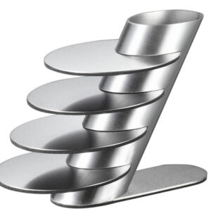 Remy Stainless Steel Round Coaster Set with Holder