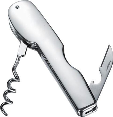 Akana Silver Plated Corkscrewer & Bottle Opener