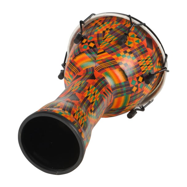 Kente Cloth Royal Djembe, Key-Tuned, Small