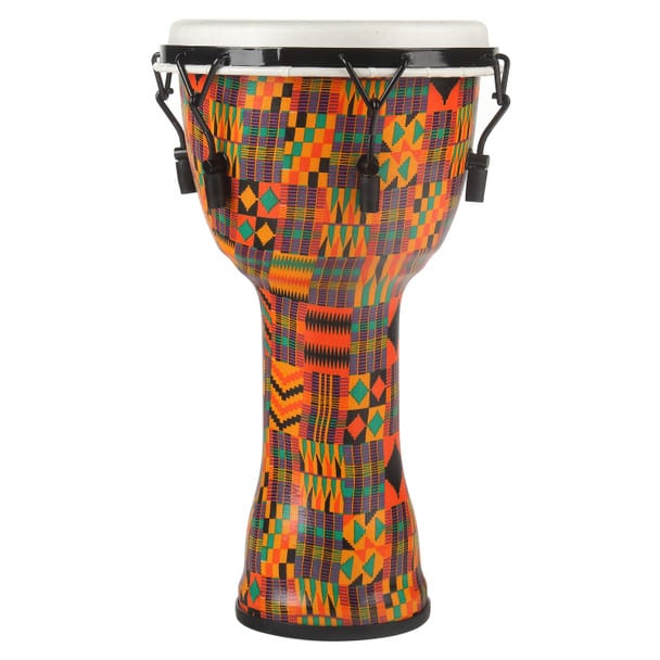 Kente Cloth Royal Djembe, Key-Tuned, Small