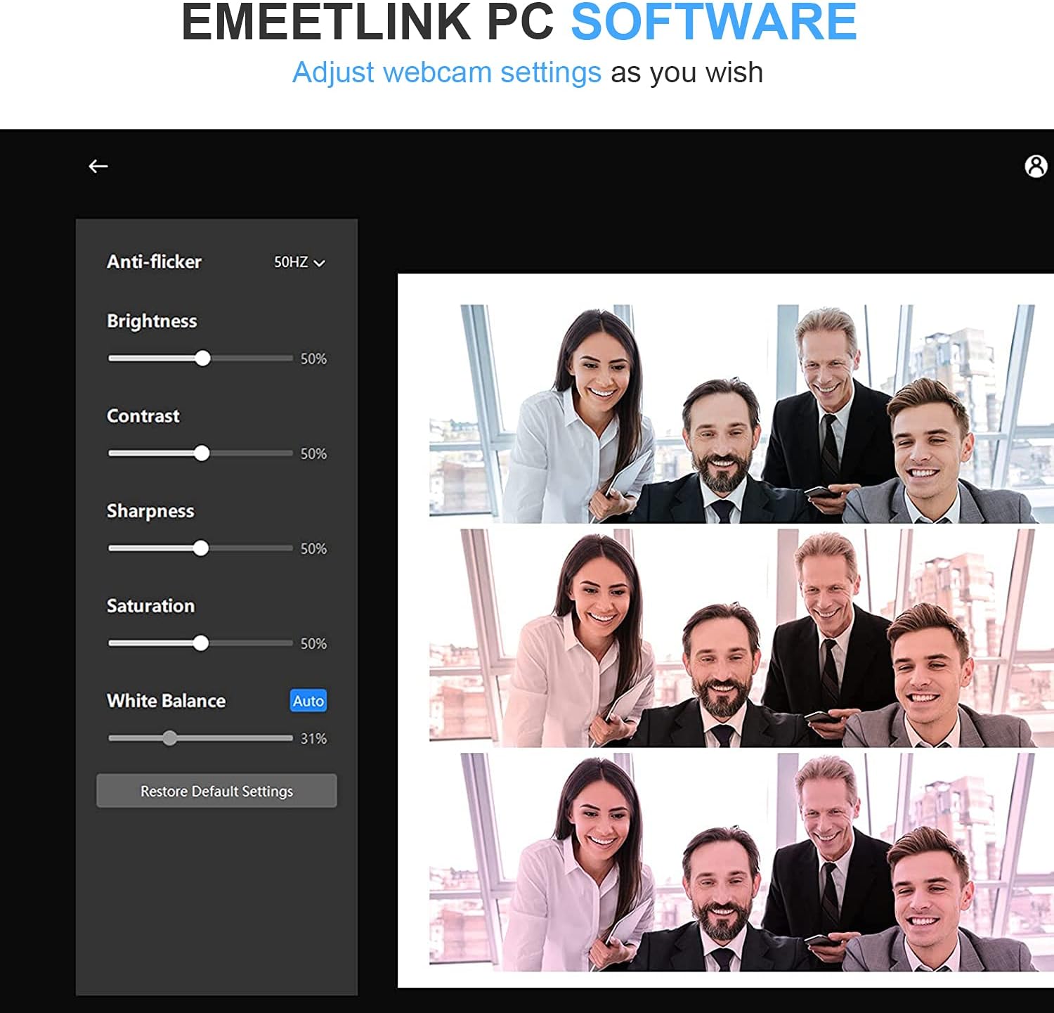 EMEET 1080P Webcam with Microphone, C960 Web Camera